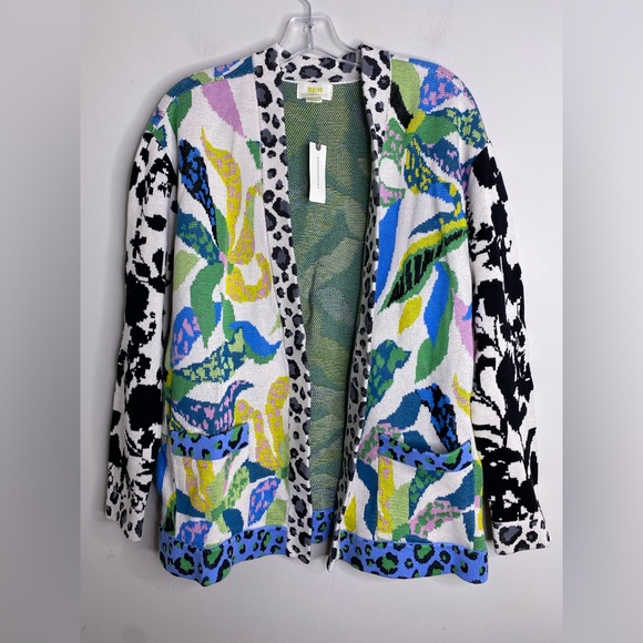 Anthropologie Maeve Savannah Contrast Cardigan - Picture 9 of 9